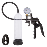 CalExotics Peak Magnified Gauged Penis Pump System Black Penis Pumps And Stretchers